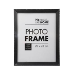 Picture Frame - Black Plastic, Size 20x25cm